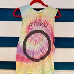 COPY - The Laundry Room Tie-Dye Distressed Tank T…